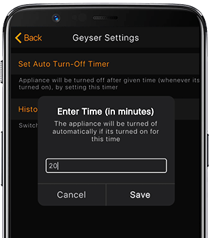 auto turn off timer